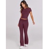 image:imageANRABESS 2 Piece Lounge sets for WomenBurgundy