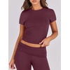 image:imageANRABESS 2 Piece Lounge sets for WomenBurgundy
