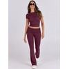 image:imageANRABESS 2 Piece Lounge sets for WomenBurgundy
