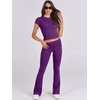 image:imageANRABESS 2 Piece Lounge sets for WomenDeep Purple