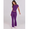 image:imageANRABESS 2 Piece Lounge sets for WomenDeep Purple