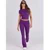image:imageANRABESS 2 Piece Lounge sets for WomenDeep Purple