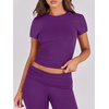 image:imageANRABESS 2 Piece Lounge sets for WomenDeep Purple