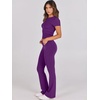 image:imageANRABESS 2 Piece Lounge sets for WomenDeep Purple