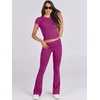 image:imageANRABESS 2 Piece Lounge sets for WomenHot Pink
