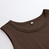 image:imageANRABESS High Neck Ribbed Tank Tops for Women Sleeveless Summer TopsBrown