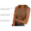 image:imageANRABESS High Neck Ribbed Tank Tops for Women Sleeveless Summer TopsCoffee