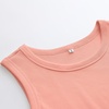 image:imageANRABESS High Neck Ribbed Tank Tops for Women Sleeveless Summer TopsCoral Orange