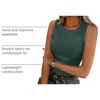 image:imageANRABESS High Neck Ribbed Tank Tops for Women Sleeveless Summer TopsDeep Green