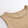 image:imageANRABESS High Neck Ribbed Tank Tops for Women Sleeveless Summer TopsDeep Khaki
