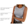 image:imageANRABESS High Neck Ribbed Tank Tops for Women Sleeveless Summer TopsGrey