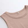image:imageANRABESS High Neck Ribbed Tank Tops for Women Sleeveless Summer TopsKhaki