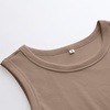 image:imageANRABESS High Neck Ribbed Tank Tops for Women Sleeveless Summer TopsLight Coffee