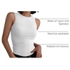 image:imageANRABESS High Neck Ribbed Tank Tops for Women Sleeveless Summer TopsWhite