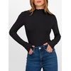 image:imageANRABESS Long Sleeve Shirts for Women Mock Neck TopsBlack