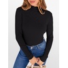 image:imageANRABESS Long Sleeve Shirts for Women Mock Neck TopsBlack