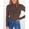 image:imageANRABESS Long Sleeve Shirts for Women Mock Neck TopsCoffee