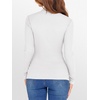 image:imageANRABESS Long Sleeve Shirts for Women Mock Neck TopsWhite