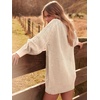 image:imageANRABESS Sweater Dress for Women Oversized Cable Knit Fall Long SleeveApricot