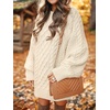 image:imageANRABESS Sweater Dress for Women Oversized Cable Knit Fall Long SleeveBeige