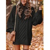 image:imageANRABESS Sweater Dress for Women Oversized Cable Knit Fall Long SleeveBlack