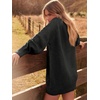 image:imageANRABESS Sweater Dress for Women Oversized Cable Knit Fall Long SleeveBlack