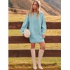image:imageANRABESS Sweater Dress for Women Oversized Cable Knit Fall Long SleeveBlue