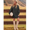 image:imageANRABESS Sweater Dress for Women Oversized Cable Knit Fall Long SleeveDeep Gray