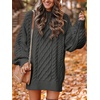image:imageANRABESS Sweater Dress for Women Oversized Cable Knit Fall Long SleeveDeep Gray