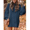 image:imageANRABESS Sweater Dress for Women Oversized Cable Knit Fall Long SleeveNavy