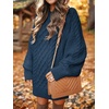 image:imageANRABESS Sweater Dress for Women Oversized Cable Knit Fall Long SleeveNavy