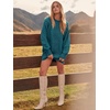 image:imageANRABESS Sweater Dress for Women Oversized Cable Knit Fall Long SleeveOpal