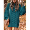 image:imageANRABESS Sweater Dress for Women Oversized Cable Knit Fall Long SleeveOpal