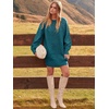 image:imageANRABESS Sweater Dress for Women Oversized Cable Knit Fall Long SleeveOpal