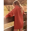 image:imageANRABESS Sweater Dress for Women Oversized Cable Knit Fall Long SleeveRust Orange