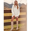 image:imageANRABESS Sweater Dress for Women Oversized Cable Knit Fall Long SleeveWhite