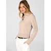 image:imageANRABESS Sweaters for Women Cropped Polo Collared Long SleeveAlmond