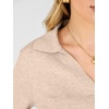 image:imageANRABESS Sweaters for Women Cropped Polo Collared Long SleeveAlmond