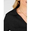 image:imageANRABESS Sweaters for Women Cropped Polo Collared Long SleeveBlack
