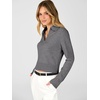 image:imageANRABESS Sweaters for Women Cropped Polo Collared Long SleeveDark Grey