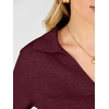 image:imageANRABESS Sweaters for Women Cropped Polo Collared Long SleeveDark Red