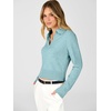 image:imageANRABESS Sweaters for Women Cropped Polo Collared Long SleeveLight Blue