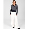 image:imageANRABESS Sweaters for Women Cropped Polo Collared Long SleeveNavy White Stripe