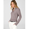 image:imageANRABESS Sweaters for Women Cropped Polo Collared Long SleeveNutmeg