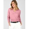 image:imageANRABESS Sweaters for Women Cropped Polo Collared Long SleevePink