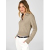image:imageANRABESS Sweaters for Women Cropped Polo Collared Long SleeveTan