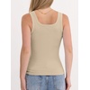 image:imageANRABESS Tank Top for Women Built in Bra Summer Scoop Neck Sleeveless ShirtAlmond