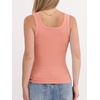 image:imageANRABESS Tank Top for Women Built in Bra Summer Scoop Neck Sleeveless ShirtCoral