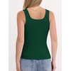 image:imageANRABESS Tank Top for Women Built in Bra Summer Scoop Neck Sleeveless ShirtDeep Green