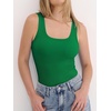 image:imageANRABESS Tank Top for Women Built in Bra Summer Scoop Neck Sleeveless ShirtGreen